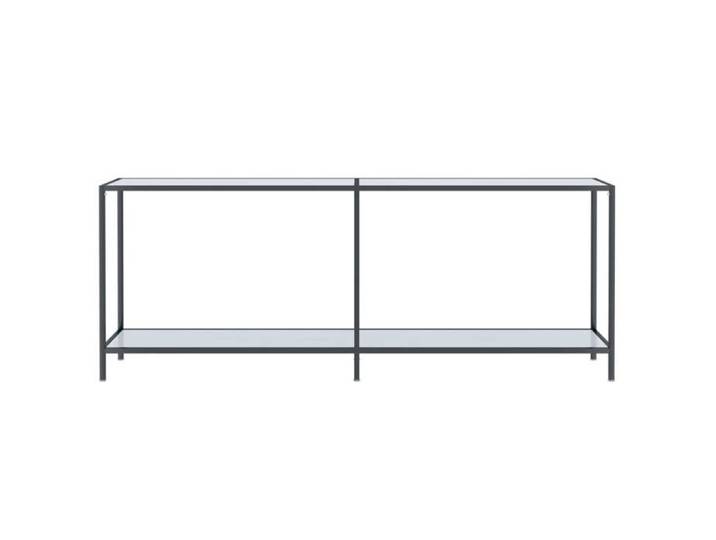 Grand Table d'Appoint Blanc - Table console - Console D'ENTREE Blanc - 200x35x75 5cm - verre trempé 328 998402511