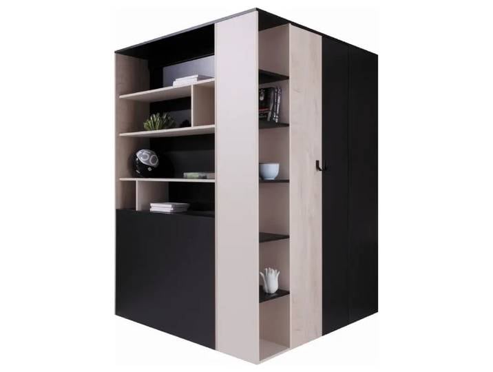 Kleiderschrank – PLANET System 01 – Sonoma / Schwarz