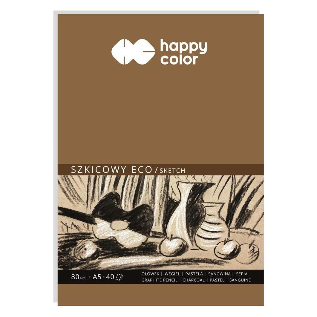 GDD Öko-Skizzenblock A5/40K 80g HAPPY COLOR (A5, Blanko) (47603777)