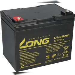 Kung Long U1-36NE AGM Akku 12V 36Ah – für Golf-Caddies