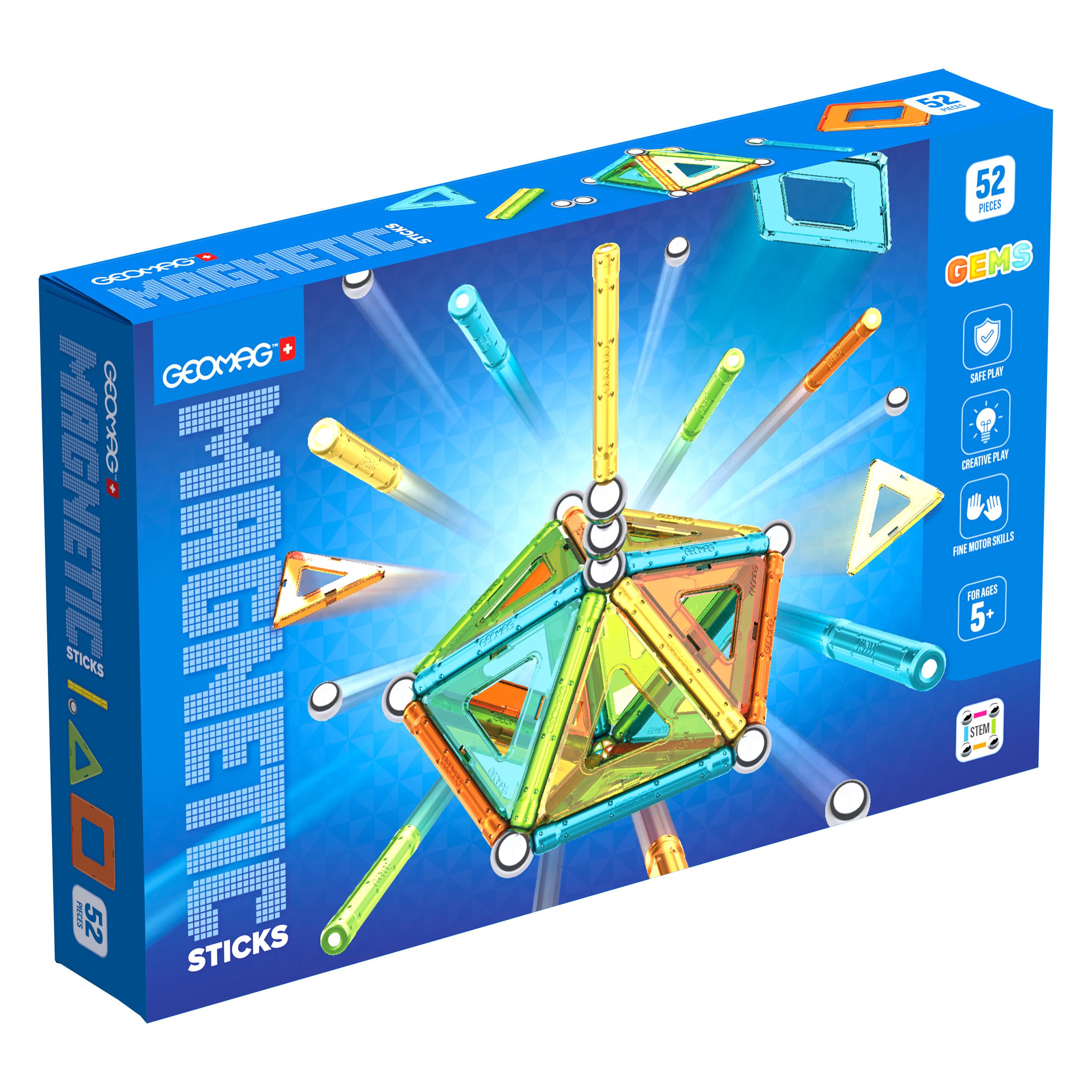 Geomag Gems Magnetic building set, 52 pieces (0871772004011)