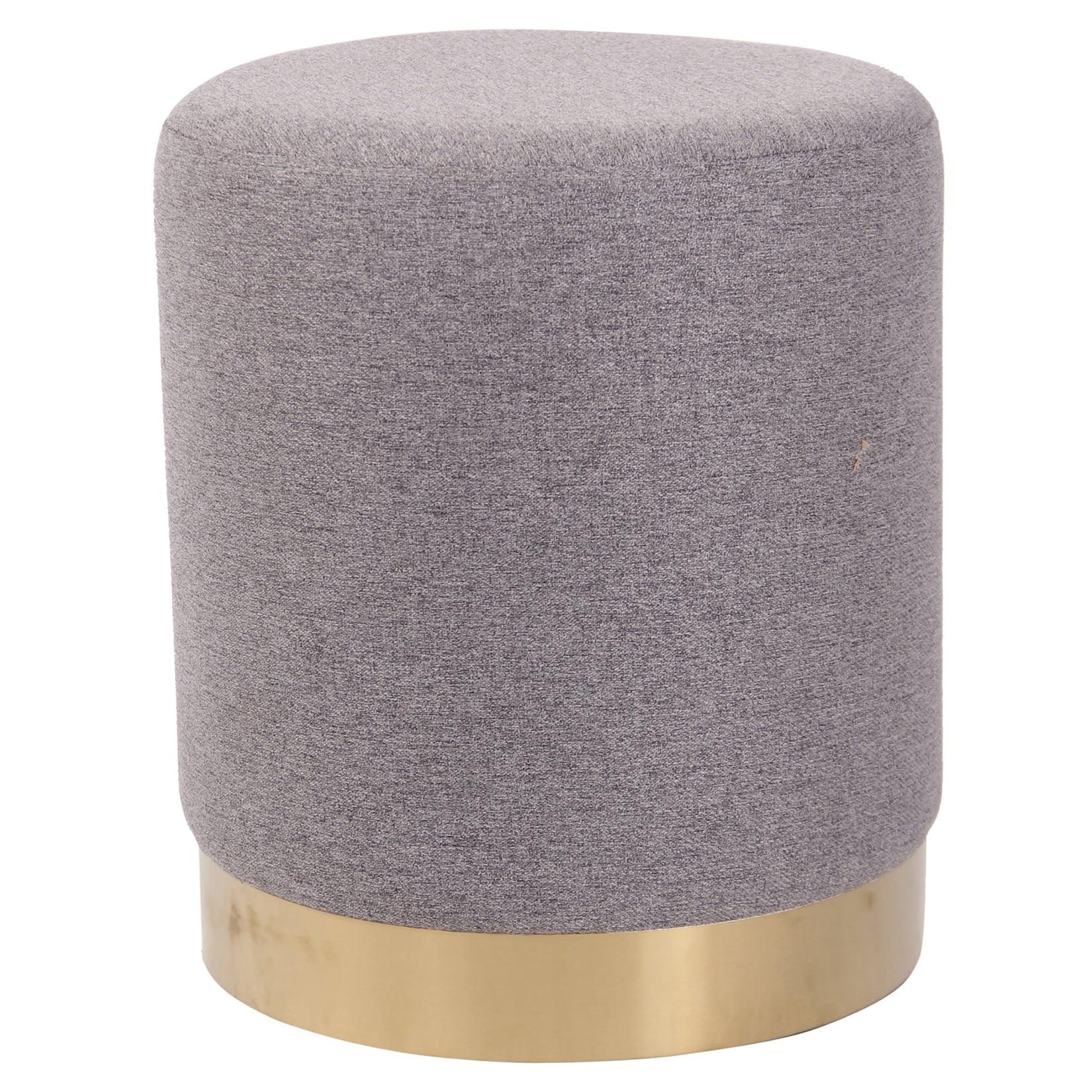 CLP Sitzhocker Nanning Stoff Farbe: grau, Material: Stoff