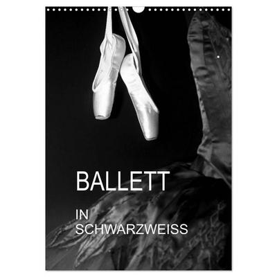 Ballett in Schwarzweiss (Wandkalender 2027 DIN A3 hoch), CALVENDO Monatskalender