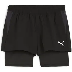 Puma, Damen, Sporthose, teamGOAL 2in1 Short Women (L), Schwarz
