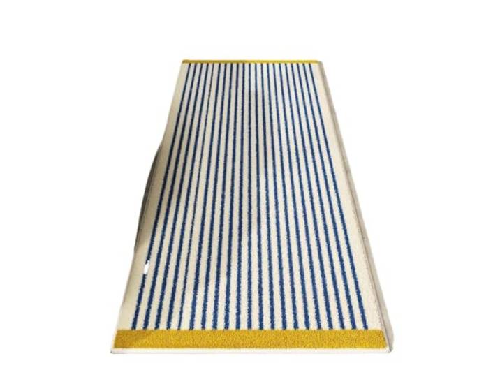 YXINAER gestreifter Teppich Gestreifte Teppich-Raumdekoration Schlafzimmer Nachttisch Teppich Wohnzimmer Sofa Kissen Winter Dekoration(Color 3,80x160cm 31x63inch)