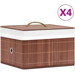 vidaXL Solea (Platten), CD- & Schallplatten Aufbewahrung, Braun
