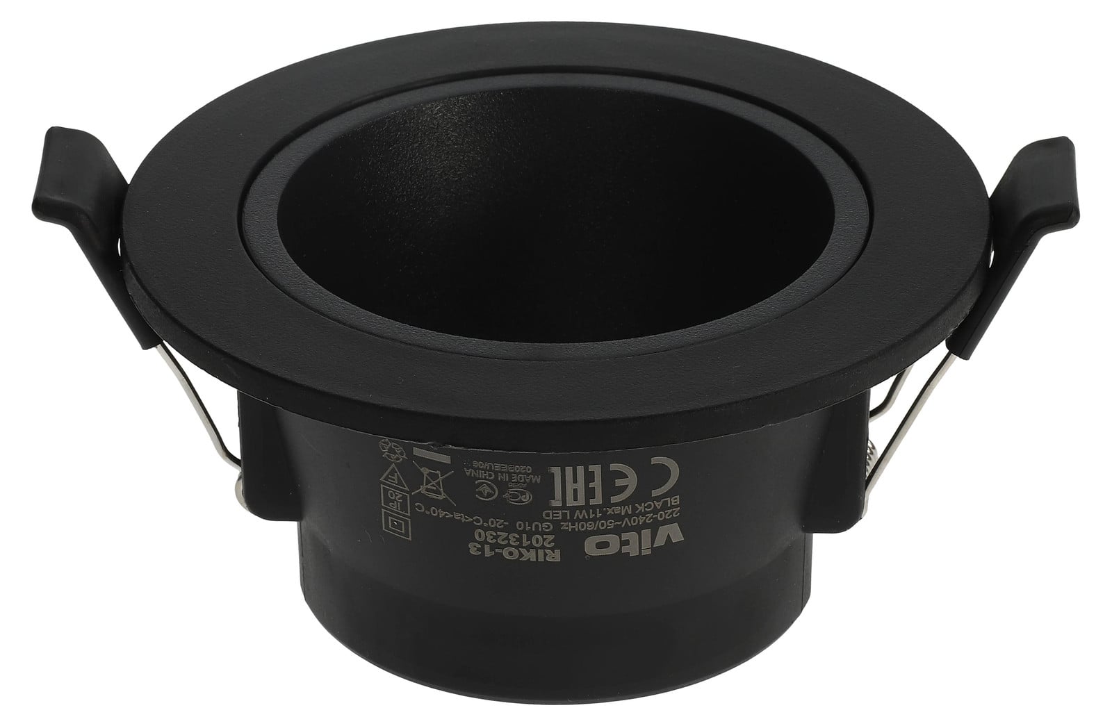 Vito Inbouwspot GU10 Rond Zwart