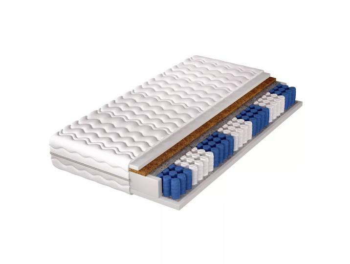 Taschenfederkernmatratze NEWADA Doppelseitige Matratze Mittelharte Feder-Polster-Kokos, Lookway