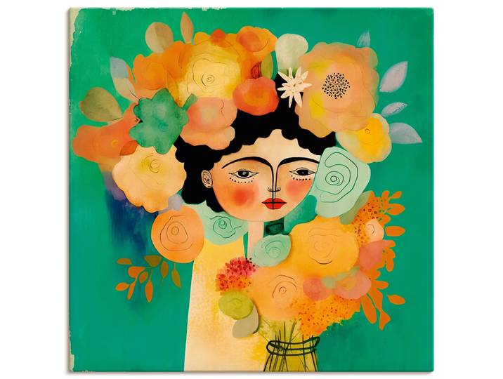Wandbild ARTLAND Das Flüstern der Blüte , bunt (farbe bild(er): farbig), B:40cm H:40cm, Bilder, Wandbild, als Alubild, Leinwandbild, Poster, Wandaufkleber in verschied. Grössen