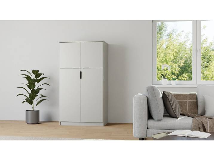 Armoire de rangement colorée sur mesure Pickawood Mélaminé premium Gris