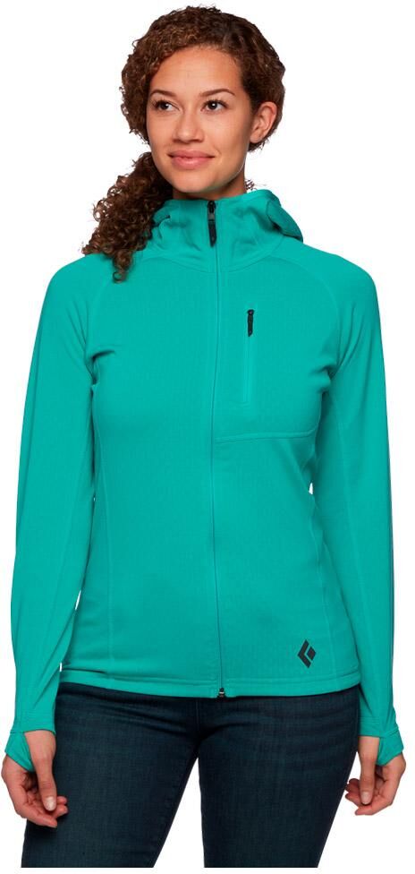 Black Diamond  - W Coefficient Fleece Hoody Dark Patina - M - Polaire