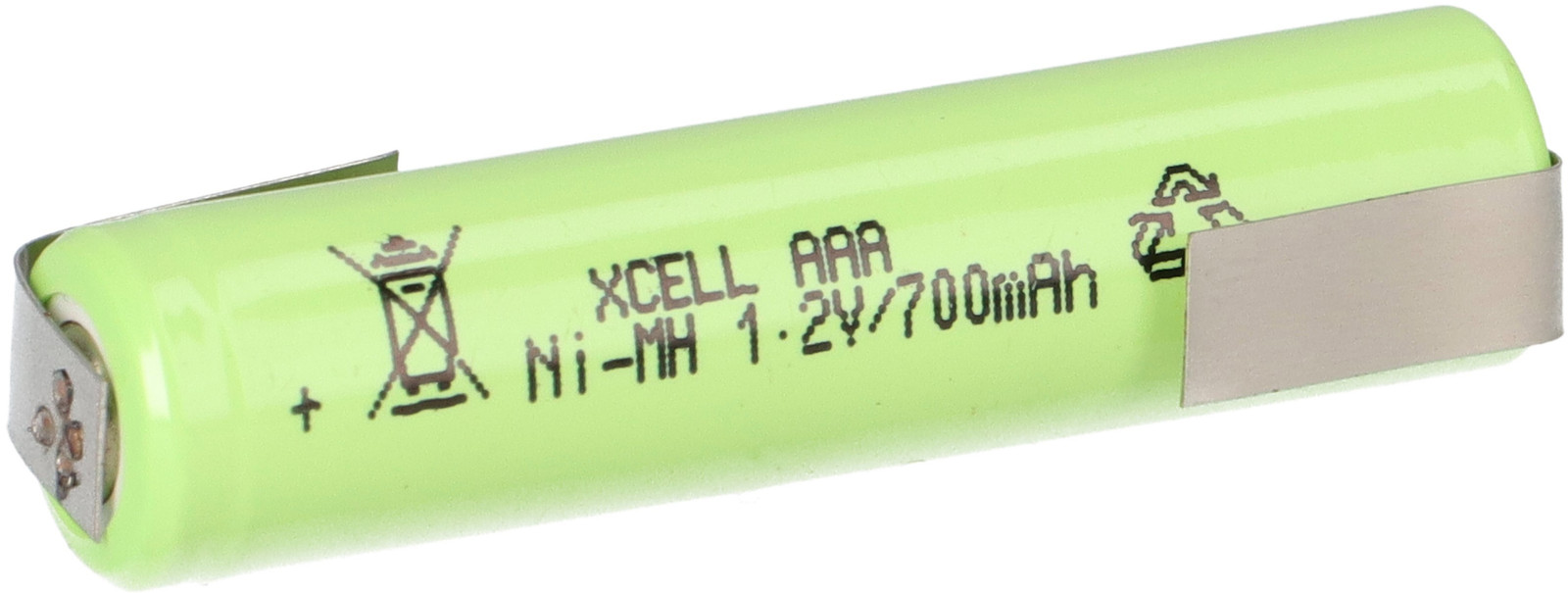 XCell Akku Micro AAA 1,2V 700mAh X700AAAI Industrial Z-Lötfahne