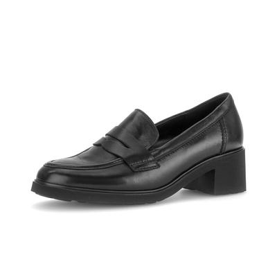 Loafer GABOR "Loafer", Damen, Gr. 38, schwarz, Schuhe Loafer