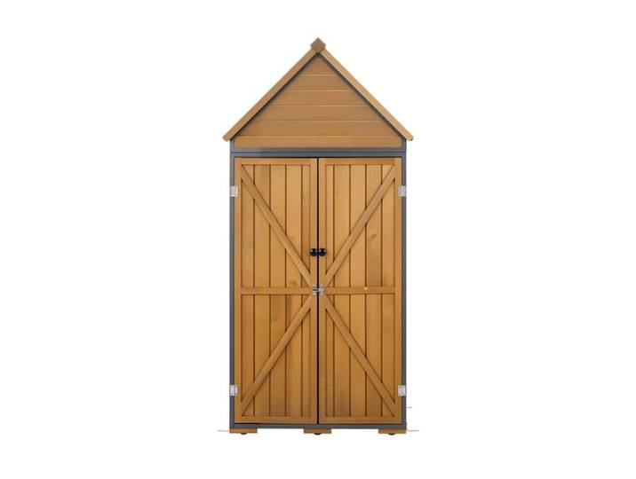 Armoire de jardin - DUOKU - SC-04 - Bois de sapin & métal - 405 L - 112x170 cm