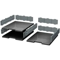EXACOMPTA Ablagebox-Set »Modulodoc Ecoblack normal« schwarz, 30.5x10.5x36.3 cm