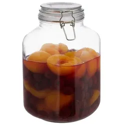 relaxdays Einmachglas 3 L weiß