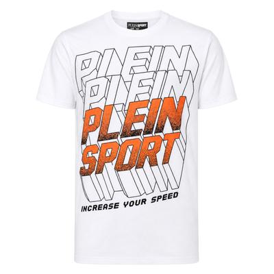 T-Shirt PLEIN SPORT "Ps", Herren, Gr. XS, 01, weiß, Obermaterial: 100% Baumwolle, Shirts T-Shirt