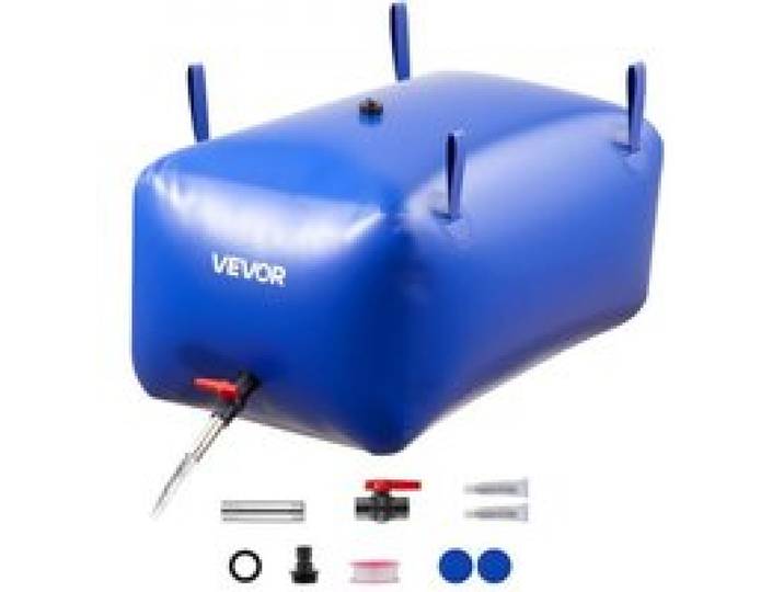 VEVOR Wasserspeicherblase, 240 L PVC-Weichwasserbeutel, Wasserspeicherbehälter, auslaufsicherer & verschleißfester Wohnmobil-Wassertank für die Bewässerung im Outdoor, Camping