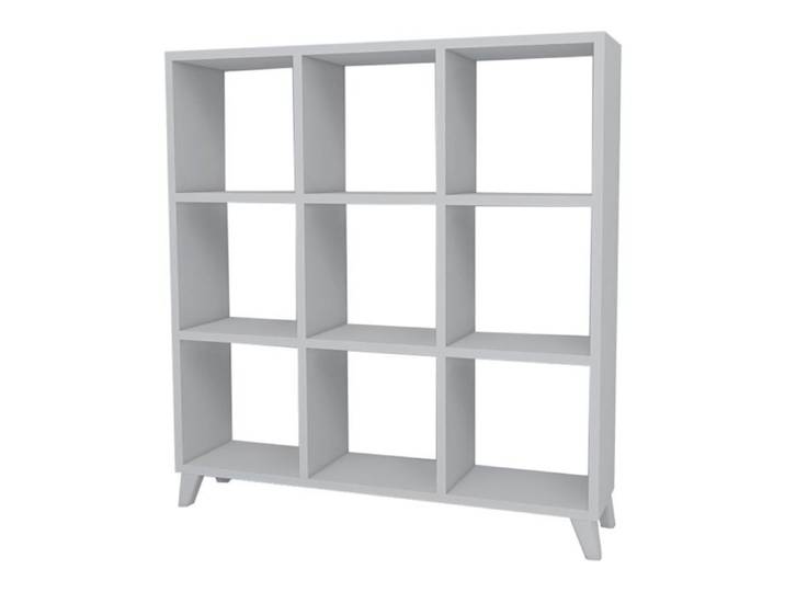 Bibliothèque - Design - 9 Compartiments - Blanc - 100 x 88 x 20 cm - Meuble de Salon