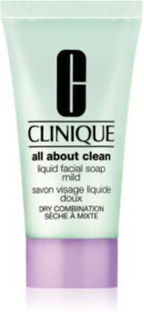 Clinique Liquid Facial Soap Mild sabonete líquido para pele seca e mista 30 ml. Liquid Facial Soap Mild