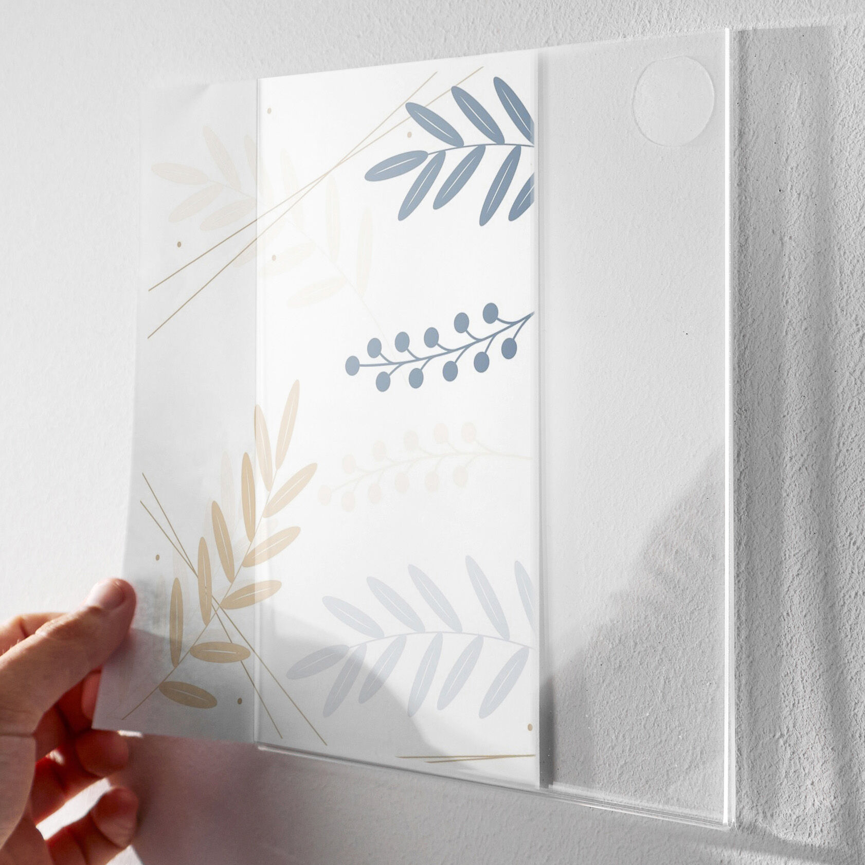 SPRINTIS Pochette en verre acrylique sans trous portrait   A5, acrylique (PMMA), transparent