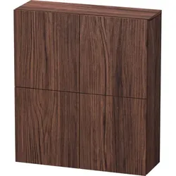 Duravit L-Cube Halbhochschrank LC116702121 70x24,3x80cm, 2 Türen, nussbaum dunkel