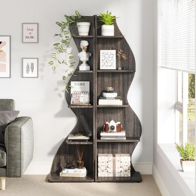 Bluebell Unique Corner Shelf Bookcase