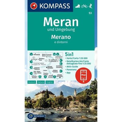 KOMPASS Wanderkarte 53 Meran und Umgebung / Merano e dintorni 1:50.000, Sonstige von , KOMPASS Freytag & Berndt, 978-3-99154-194-3