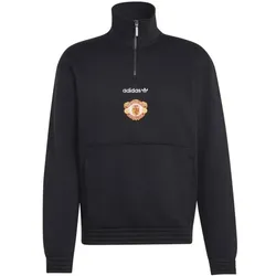 adidas Manchester United EQT Half-Zip Herren - schwarz - L