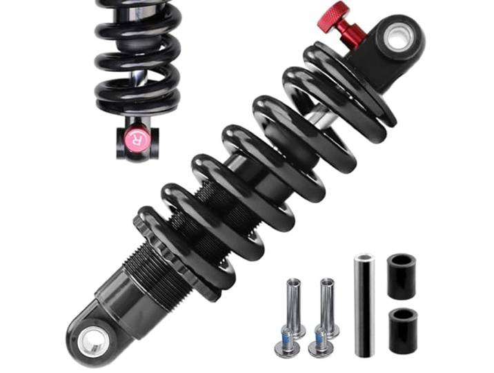 MREGLHUI Hydraulische Stoßdämpfer Hinten,Stoßdämpfer Für Mountainbikes Und Mtbs, Einstellbare Dämpfung,Mit Spule Und Öl, Federung 250 Lbs Bis 2000 Lbs Mit Buchse Und Schraube,190mm,2000Lbs