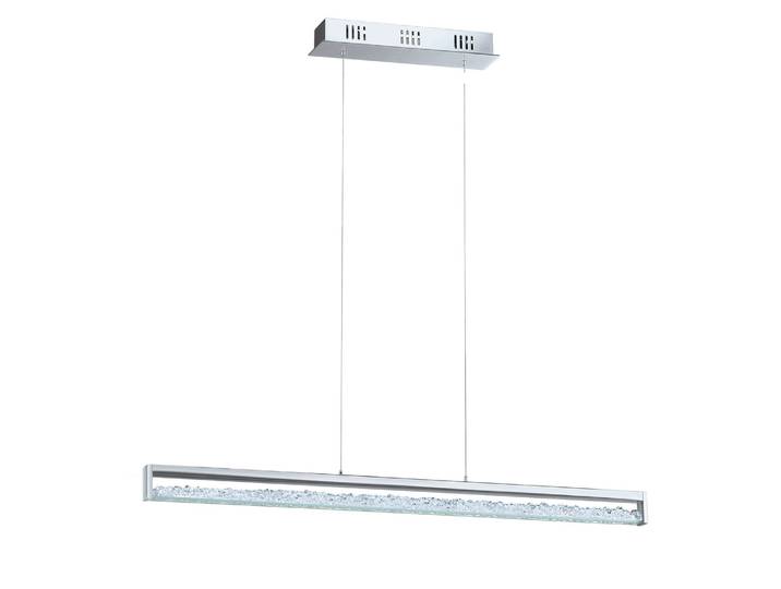 Suspension LED 100 x 110 x 8cm Argenté Matériaux principaux : verre / cristal Matériaux secondaires : aluminium, chromé / acier, chromé LED
