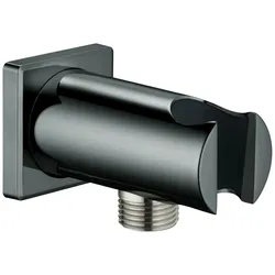 GROHE Wandanschlussbogen Rainshower 26659 eckige Rosette hard graphite, 26659A00 26659A00