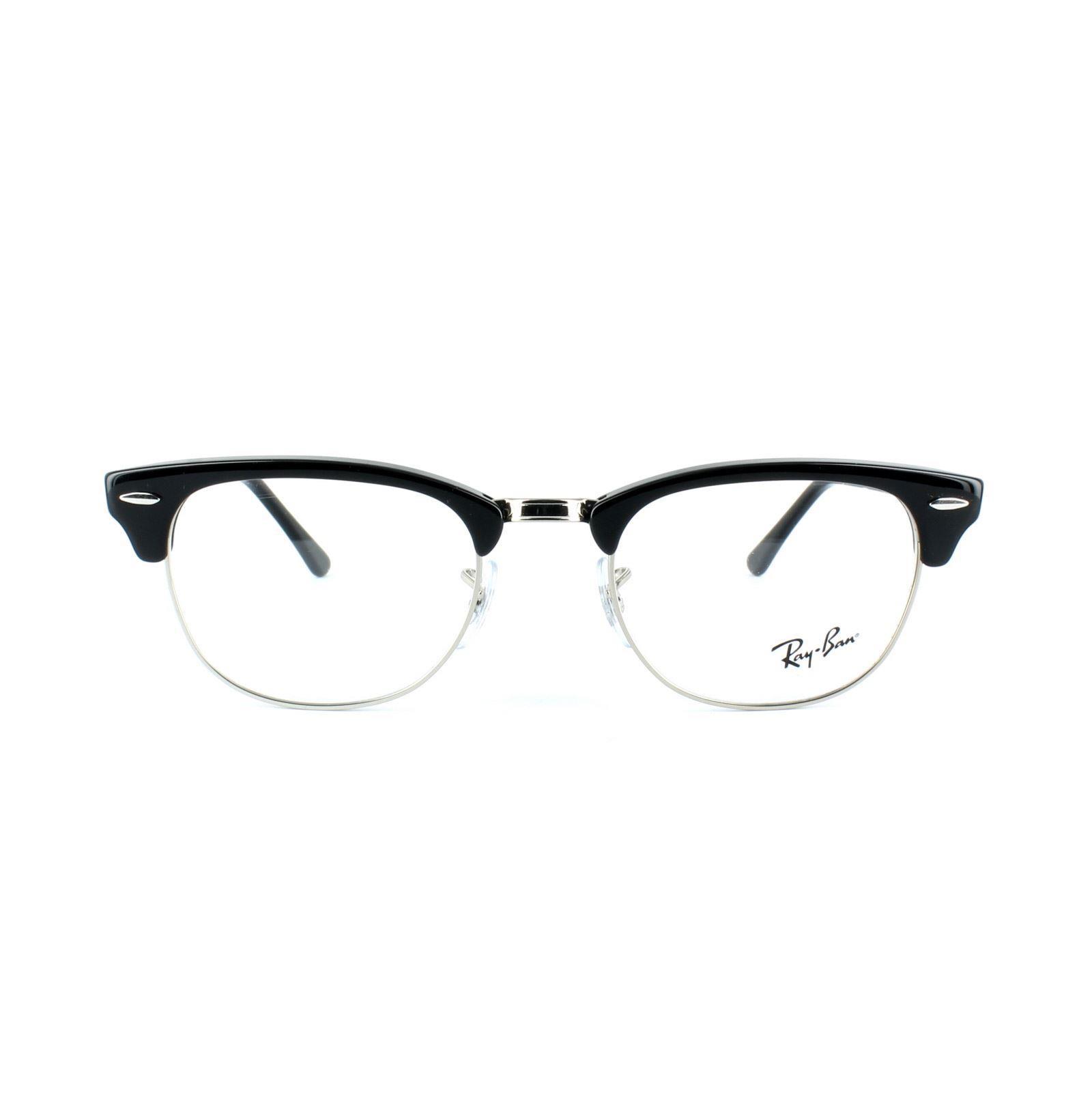 Ray-Banbril 5154 Clubmaster 2000 Glanzend zwart 49 mm
