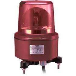 Schneider Electric XVR13M04L Drehspiegelleuchte, Harmony XVR, 130mm, rot, ohne Buzzer, 230V AC