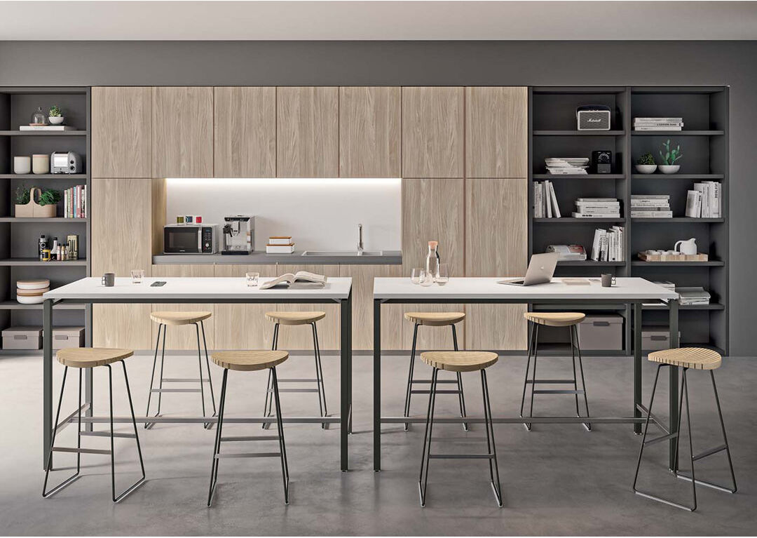 Ivy Bronx Clark Counter Stool 650H Walnut/Shadow Grey 67cm H X 42.5cm W X 39cm D