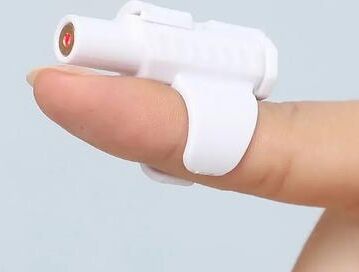 Uplift Essentials Portable Finger Sleeve Mini Laser Cat Toy white