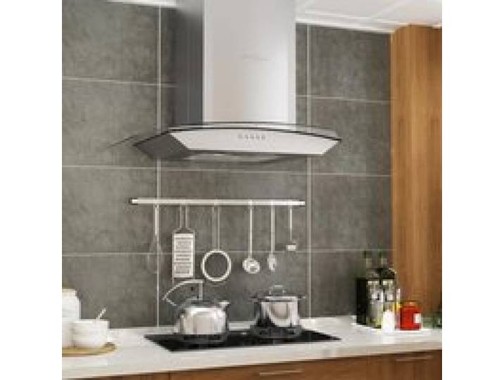 Hotte murale - VIDAXL - 60 cm - Evacuation & recyclage - 756 m³/h - LED