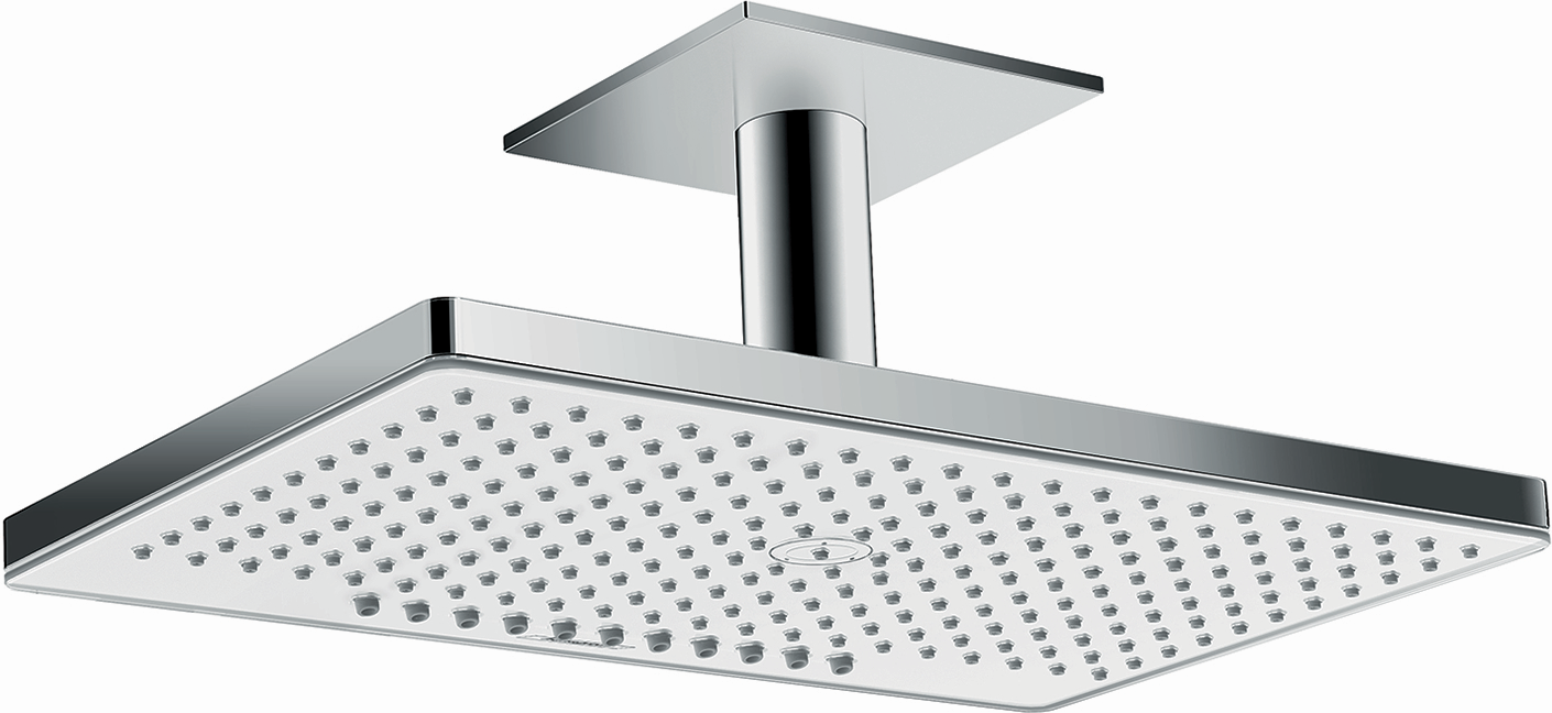 Hansgrohe Rainmaker Select 460 douche de tête 24004400 chrome blanc, 2jet, raccordement plafond 100 mm