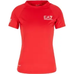 EA7 für Damen. 8NTT70_TJEMZ Sport-T-Shirt rot (3XL), Sportlich, Multisport, Polyamid, Kurzarm