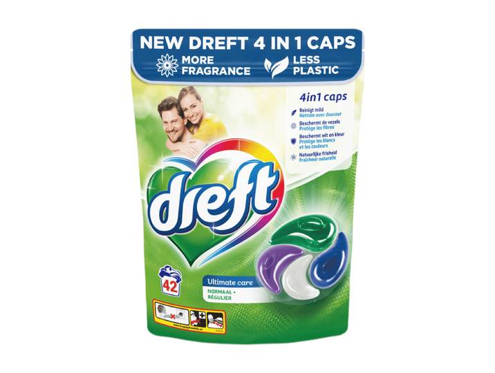 DREFT Wasmiddel Capsules Ultimate Care - 42 stuks