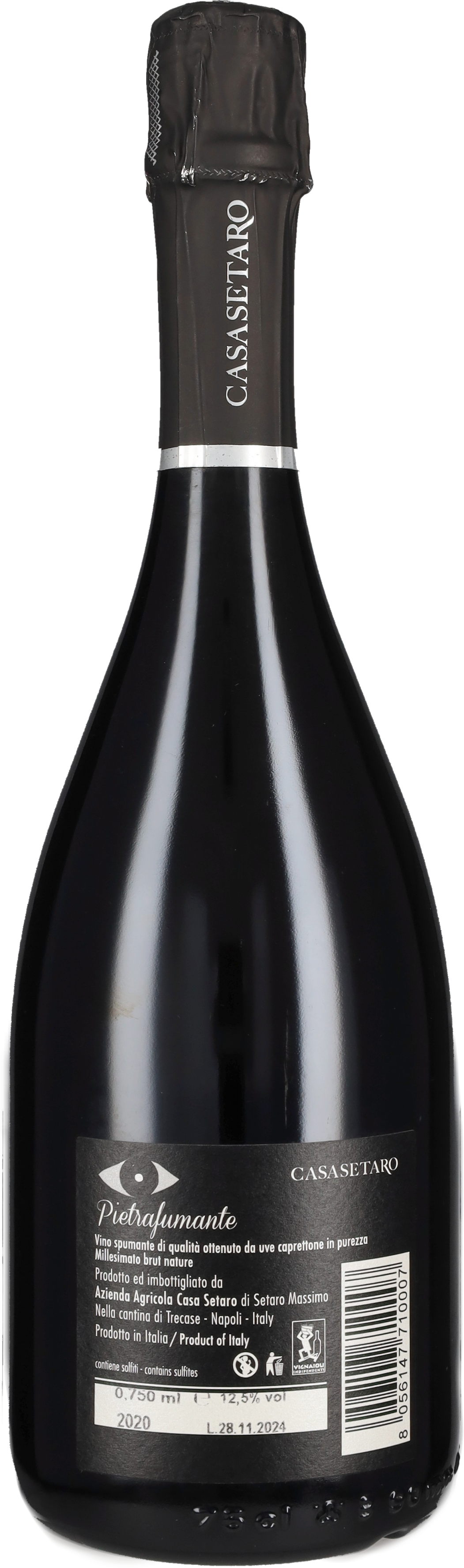 Spumante Metodo Classico Brut Nature 'Pietrafumante' Casa Setaro 2020