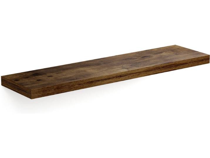 Casaria Wandplank Zwevend - 90 cm/15kg Belastbaar - Donker Eiken