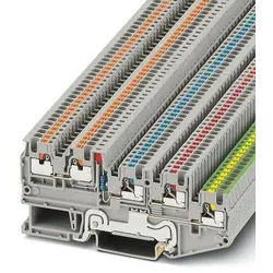 Phoenix Contact 3244467 Initiatoren-/Aktorenklemme PTIO 1,5/S/4-PE-LED 24 RD PTIO15S4PELED24RD  - 50 Stück
