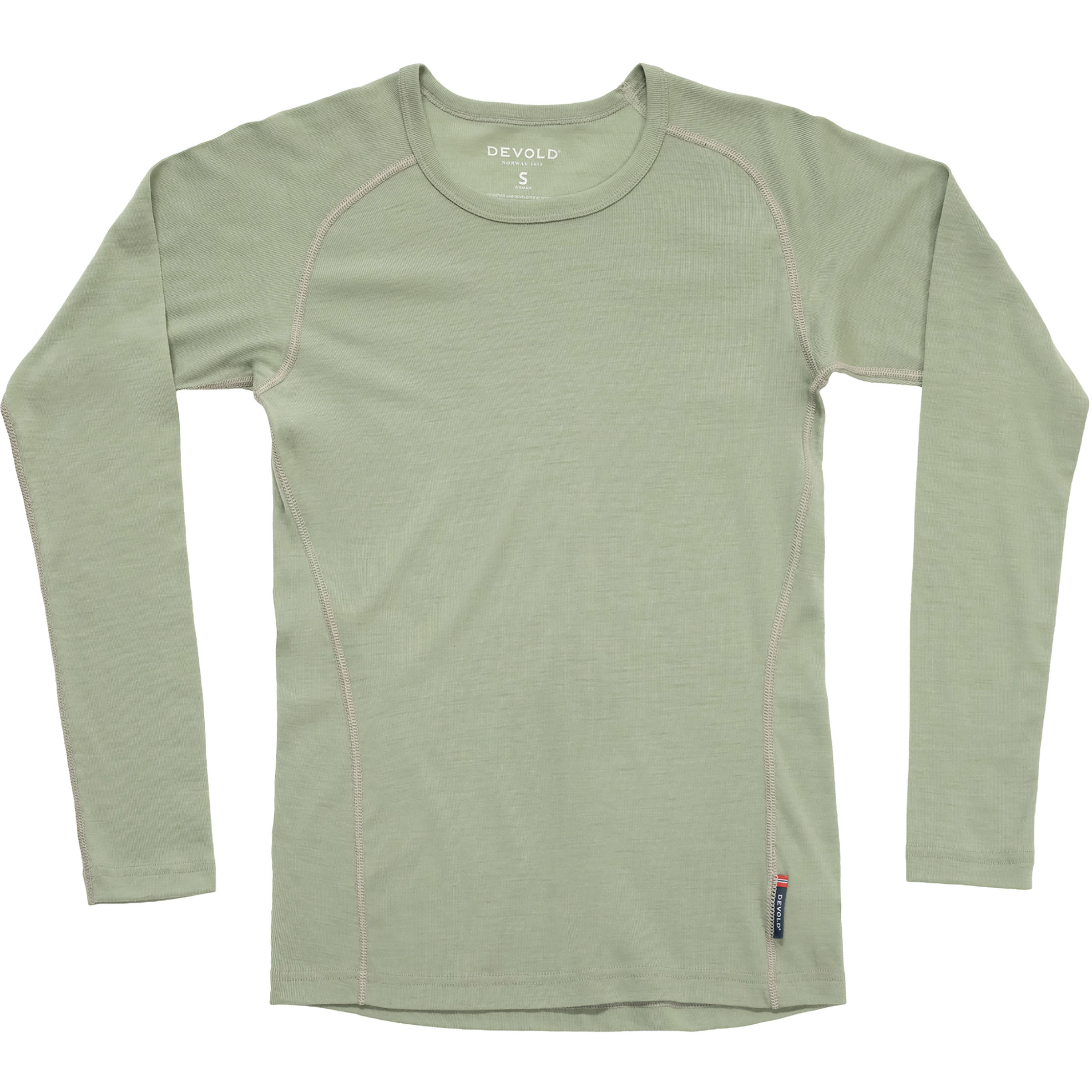 Devold Adventure Merino 190 Damen Longsleeves Merino grau Größe M Camping Geruchsneutralisierend Merinowolle