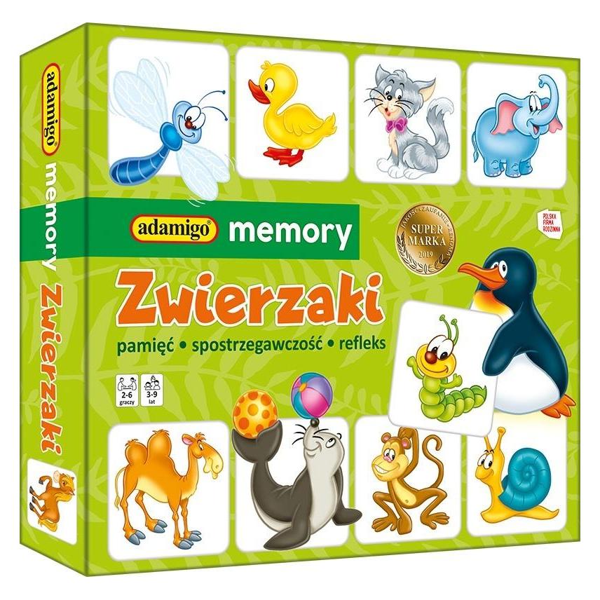 Adamigo Zwierzaki - memory (Polnisch, 2 - 6 Spieler) (315814)