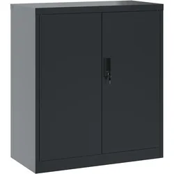 Décoshop26 - Büromöbel-Schubladenelemente mit abschließbaren Türen 79 x 40 x 90 cm anthrazitfarbener Stahl DEC024502 DEC024502