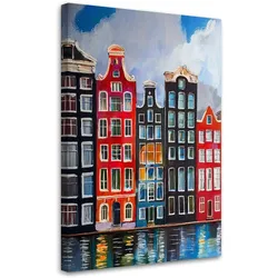 WANDBILD architektur gemalte stadt