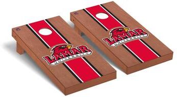 Skip's Garage Lamar LU Cardinals Rosewood Cornhole Board Set