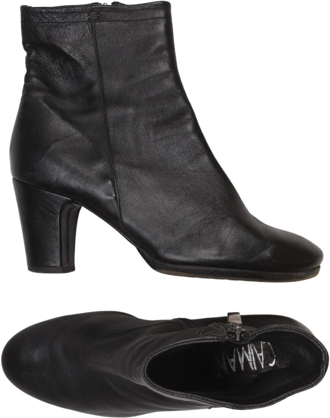 Caiman Damen Stiefelette, Schwarz, Gr. EU 38, kein / Etikett - Second Hand