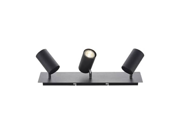 Lindby Spot Joffrey à intensité variable (Moderne) en Noir Métal e. a. pour Salon & Salle manger (à 3 lampes\, GU10) Lampe encastrable plafonnier applique